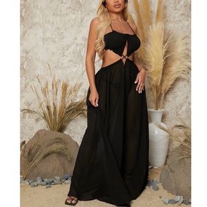 Anastasia Crisscross Front Lace Up Open Back Dress